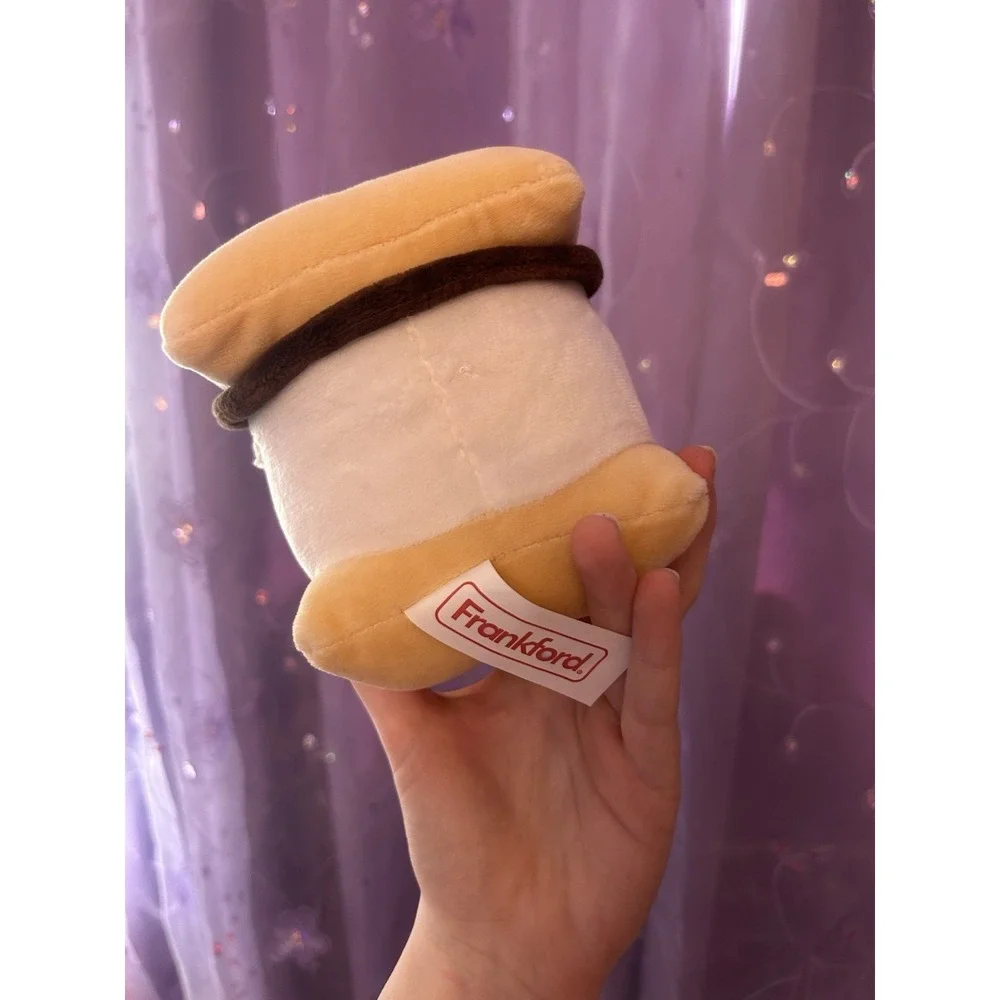 Frankford S'mores Plush Stuffed Toy Small Beige Brown White Washable